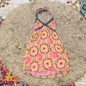 Only limitless colorful halter dress size medium